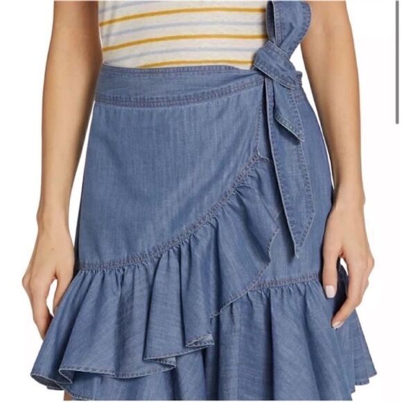 Veronica Beard Memphis wrap skirt - Picture 2 of 9